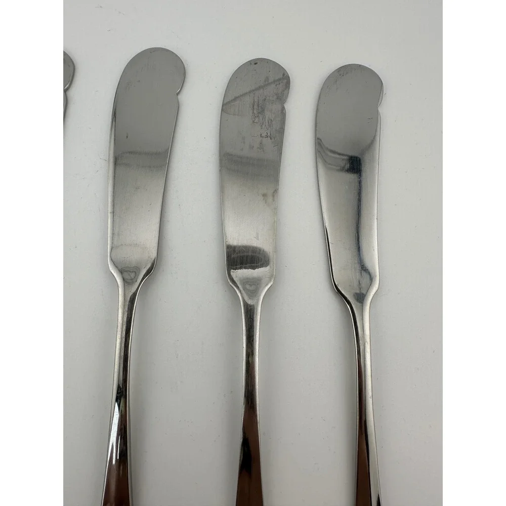 Vintage Gran Royale Stainless Steel Butter Cheese Spreaders knives‎ Set of 5